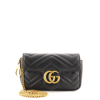 Gucci GG Marmont Flap Bag Matelasse Leather Super Mini