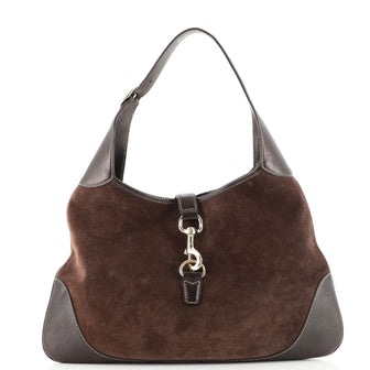 Gucci Jackie O Bouvier Hobo Suede Medium