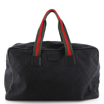 Gucci Web Carry On Duffle Bag GG Canvas Large