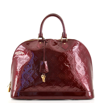 Louis Vuitton Alma Handbag Monogram Vernis XL