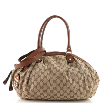 Gucci Sukey Boston Bag GG Canvas