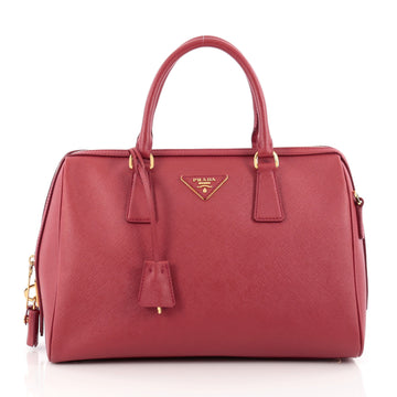 Prada Lux Convertible Boston Bag Saffiano Leather Medium