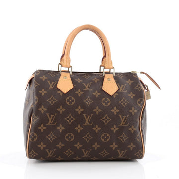 Louis Vuitton Speedy Handbag Monogram Canvas 25 Brown