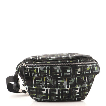 Fendi Camouflage FF Waist Bag Printed Nylon