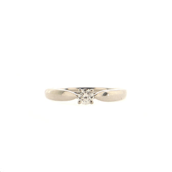 Tiffany & Co. Harmony Solitaire Ring Platinum with RBC Diamond 0.10-0.19ct