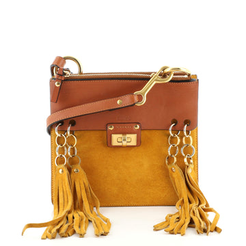 Chloe Jane Crossbody Bag Leather and Suede Small