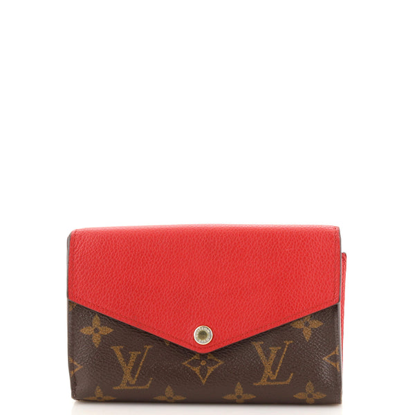 Louis Vuitton Brown Monogram Pallas Compact Wallet Cloth ref