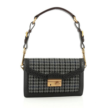 Prada Sound Bag Tweed Small Gray