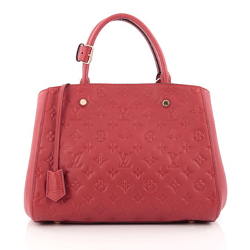 Louis Vuitton Montaigne Handbag Monogram Empreinte Leather MM