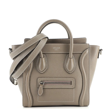 Celine Luggage Bag Grainy Leather Nano
