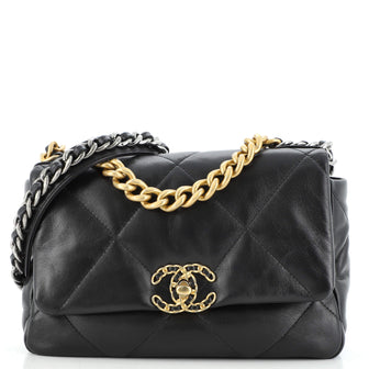 Chanel 19 Flap Bag Quilted Lambskin Medium