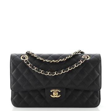 Chanel Classic Double Flap Bag Quilted Caviar Medium