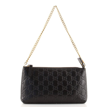 Gucci Chain Wristlet Wallet Guccissima Leather