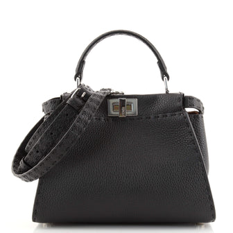 Fendi Selleria Peekaboo Bag Leather Mini