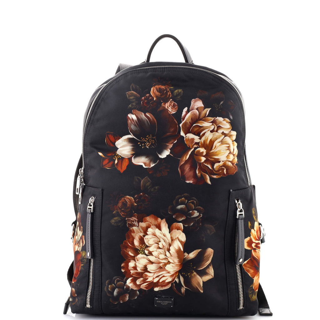 Dolce & Gabbana Vulcano Backpack Printed Nylon Print 1529881