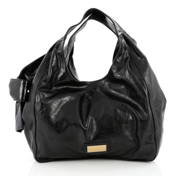 Valentino Nuage Bow Hobo Leather Large