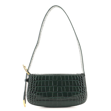 Balenciaga Ghost Sling Shoulder Bag Crocodile Embossed Leather Small