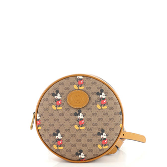 Gucci Disney Mickey Mouse Round Backpack Printed Mini GG Coated Canvas Mini