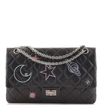 Chanel Space Charms Reissue 2.55 Flap Bag Quilted Aged Calfskin 226