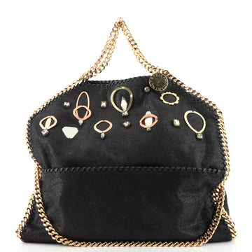 Stella McCartney Falabella Fold Over Bag Embellished Shaggy Deer