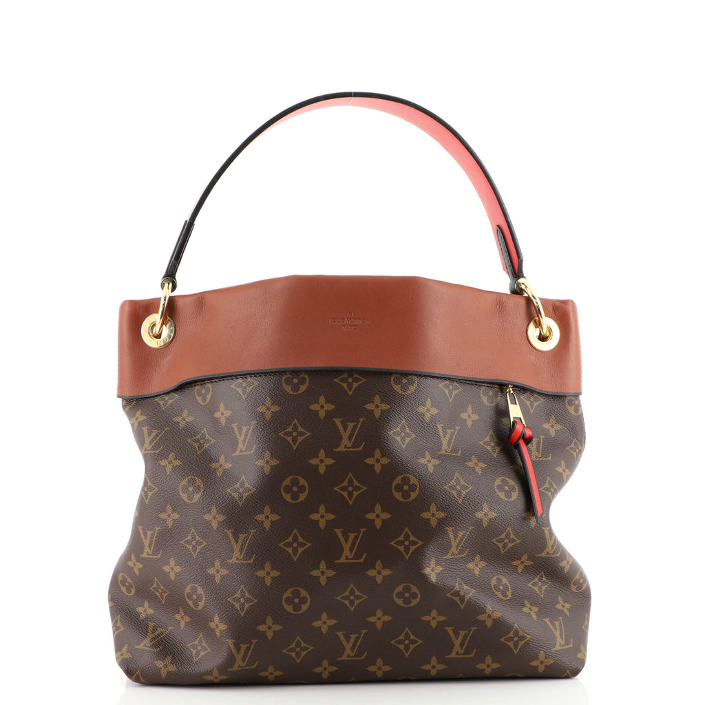 Louis Vuitton Tuileries Hobo Monogram Canvas with Leather Brown 1530851