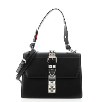 Prada Elektra Shoulder Bag Studded Leather Medium