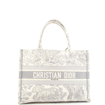 Christian Dior Book Tote Embroidered Canvas Medium