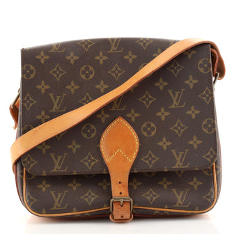 Louis Vuitton Cartouchiere Handbag Monogram Canvas GM