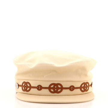 Hermes Cabourg Cliquetis Newsboy Cap Cotton