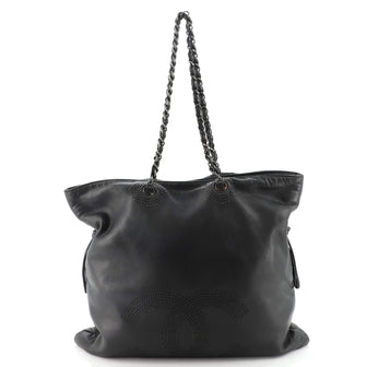 Chanel Bon Bon Tote Studded Lambskin