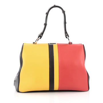 Prada Baiadera Frame Bag Calfskin Small yellow