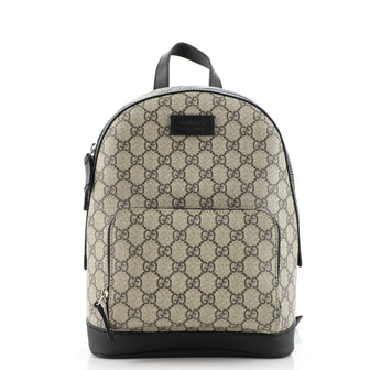 Gucci Zip Pocket Backpack GG Coated Canvas Small