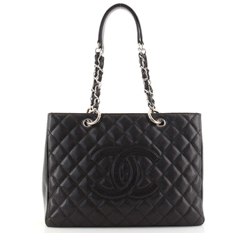 Chanel Grand Shopping Tote Quilted Caviar