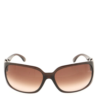 Chanel CC Logo Rectangular Sunglasses Acetate