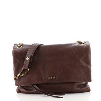 Lanvin Sugar Flap Shoulder Bag Quilted Leather Medium