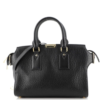 Burberry Clifton Convertible Tote Heritage Grained Leather Medium