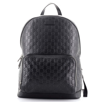 Gucci Signature Pocket Backpack Guccissima Leather Large