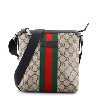 Gucci Web Messenger Bag GG Coated Canvas Small