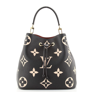 Louis Vuitton NeoNoe Handbag Bicolor Monogram Empreinte Giant MM
