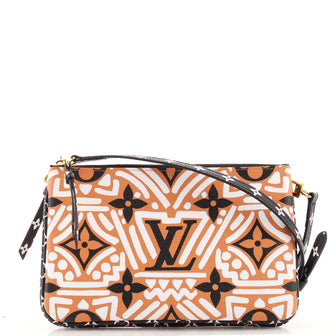 Louis Vuitton Double Zip Pochette Limited Edition Crafty Monogram Giant