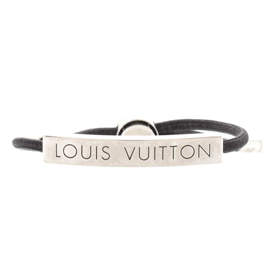 Louis Vuitton LV Space Bracelet Metal and Nylon Black 1532831
