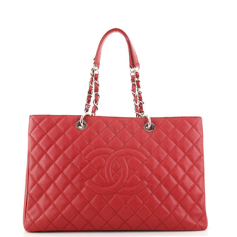 Chanel Grand Shopping Tote Quilted Caviar XL