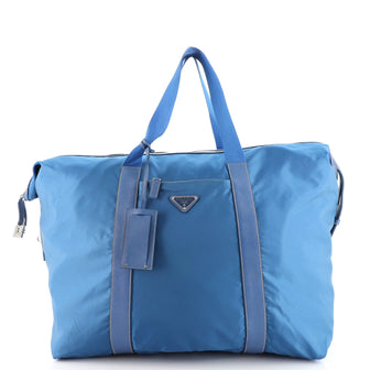 Prada Weekend Duffle Bag Tessuto with Saffiano Leather Large