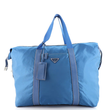 Prada Weekend Duffle Bag Tessuto with Saffiano Leather Large