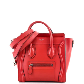 Celine Luggage Bag Smooth Leather Nano