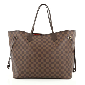 Louis Vuitton Neverfull Tote Damier GM Brown