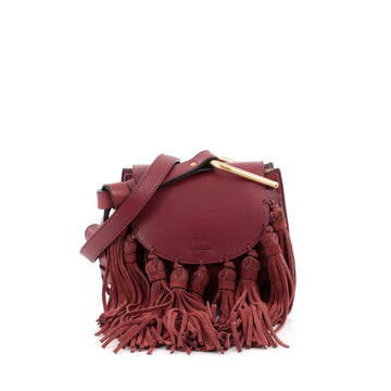 Chloe Hudson Fringe Tassel Handbag Leather Mini