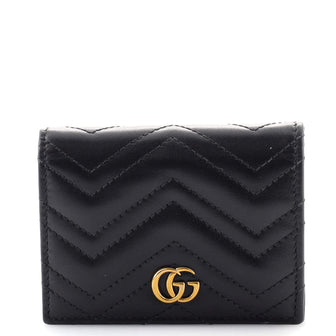 Gucci GG Marmont Flap Card Case Leather