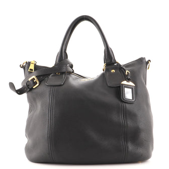 Prada Convertible Satchel Vitello Daino Large