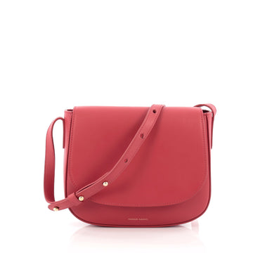 Mansur Gavriel Crossbody Leather Medium red